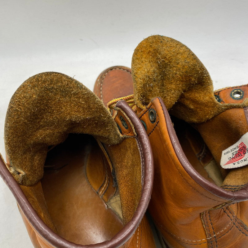 【現状渡し品】【レディース】 RED WING レッドウィング 875 90S 刺繍縦羽タグ USA製 IRISHSETTER アイリッシュセッター ブーツ シューズ 靴 164-260609-cs-06-izu サイズ：US 6E カラー：ブラウン 万代Net店