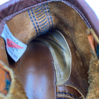 【現状渡し品】【レディース】 RED WING レッドウィング 875 90S 刺繍縦羽タグ USA製 IRISHSETTER アイリッシュセッター ブーツ シューズ 靴 164-260609-cs-06-izu サイズ：US 6E カラー：ブラウン 万代Net店