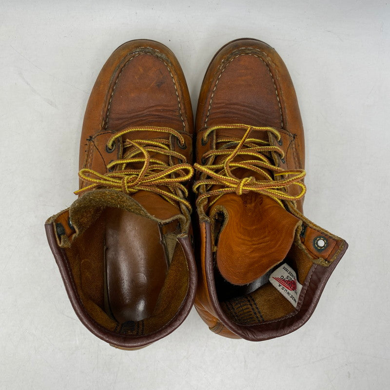 【現状渡し品】【レディース】 RED WING レッドウィング 875 90S 刺繍縦羽タグ USA製 IRISHSETTER アイリッシュセッター ブーツ シューズ 靴 164-260609-cs-06-izu サイズ：US 6E カラー：ブラウン 万代Net店