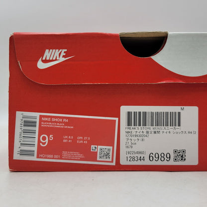 【中古美品】【メンズ】 NIKE ナイキ SHOX R4 HQ1988-001 ショックス R4 スニーカー シューズ 靴 160-260424-ay-02-izu サイズ：27.5cm カラー：BLACK/BRIGHT CRIMSON 万代Net店