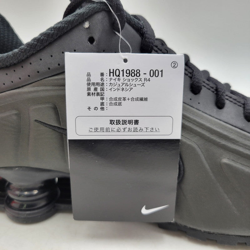 【中古美品】【メンズ】 NIKE ナイキ SHOX R4 HQ1988-001 ショックス R4 スニーカー シューズ 靴 160-260424-ay-02-izu サイズ：27.5cm カラー：BLACK/BRIGHT CRIMSON 万代Net店