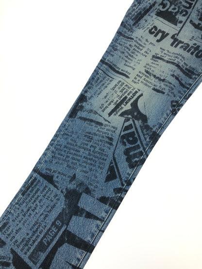 【中古品】【メンズ】 SUPREME シュプリーム 25SS　REGULAR JEAN NEWSPAPER レギュラー ジーンズ ニュースペーパー ボトムス 149-260610-rt-19-tagh サイズ：32 カラー：レッド 万代Net店