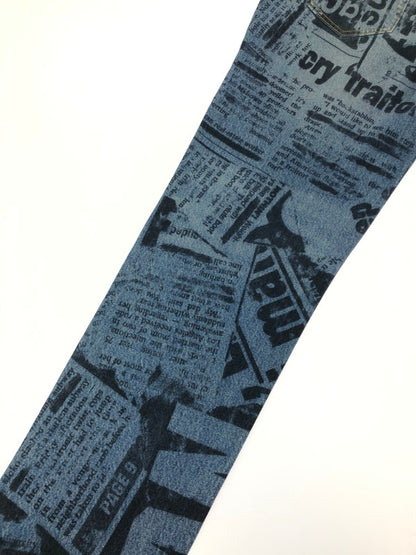 【中古品】【メンズ】 SUPREME シュプリーム 25SS　REGULAR JEAN NEWSPAPER レギュラー ジーンズ ニュースペーパー ボトムス 149-260610-rt-19-tagh サイズ：32 カラー：レッド 万代Net店
