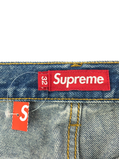 【中古品】【メンズ】 SUPREME シュプリーム 25SS　REGULAR JEAN NEWSPAPER レギュラー ジーンズ ニュースペーパー ボトムス 149-260610-rt-19-tagh サイズ：32 カラー：レッド 万代Net店