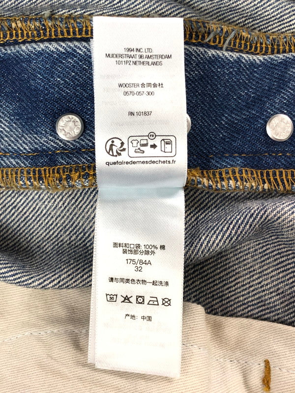 【中古品】【メンズ】 SUPREME シュプリーム 25SS　REGULAR JEAN NEWSPAPER レギュラー ジーンズ ニュースペーパー ボトムス 149-260610-rt-19-tagh サイズ：32 カラー：レッド 万代Net店
