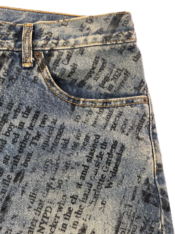 【中古品】【メンズ】 SUPREME シュプリーム 25SS　REGULAR JEAN NEWSPAPER レギュラー ジーンズ ニュースペーパー ボトムス 149-260610-rt-19-tagh サイズ：32 カラー：レッド 万代Net店
