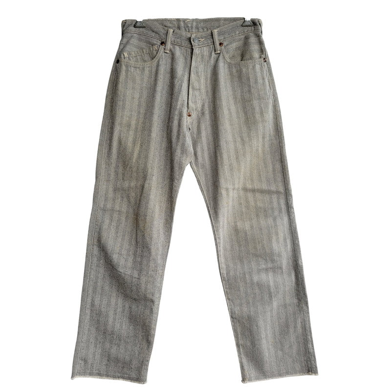 【中古品】【メンズ】 EVISU エヴィス HERRINGBONE DENIM PANTS LOT.2007 ヘリンボーン デニムパンツ 新恵美寿神頭 156-260623-as-23-izu サイズ：32×35 カラー：グレー系 万代Net店