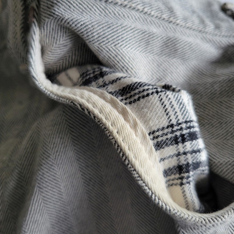 【中古品】【メンズ】 EVISU エヴィス HERRINGBONE DENIM PANTS LOT.2007 ヘリンボーン デニムパンツ 新恵美寿神頭 156-260623-as-23-izu サイズ：32×35 カラー：グレー系 万代Net店