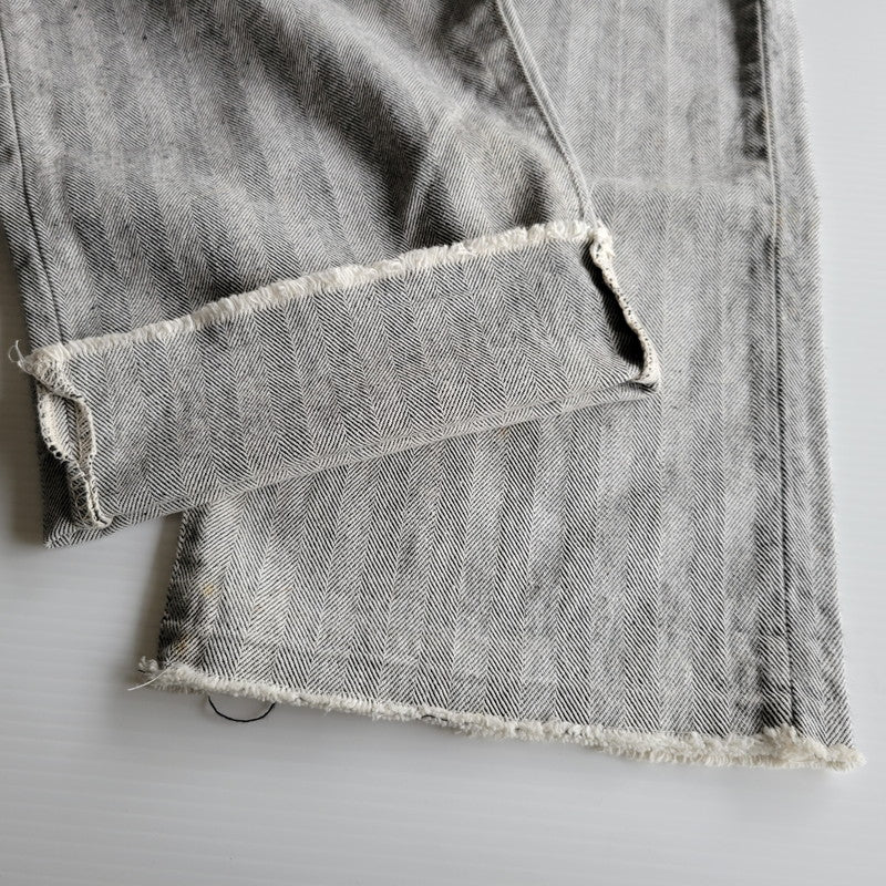 【中古品】【メンズ】 EVISU エヴィス HERRINGBONE DENIM PANTS LOT.2007 ヘリンボーン デニムパンツ 新恵美寿神頭 156-260623-as-23-izu サイズ：32×35 カラー：グレー系 万代Net店