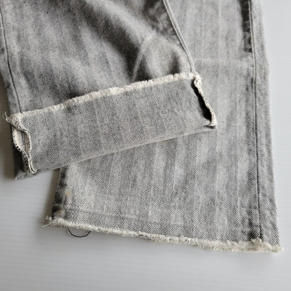 【中古品】【メンズ】 EVISU エヴィス HERRINGBONE DENIM PANTS LOT.2007 ヘリンボーン デニムパンツ 新恵美寿神頭 156-260623-as-23-izu サイズ：32×35 カラー：グレー系 万代Net店