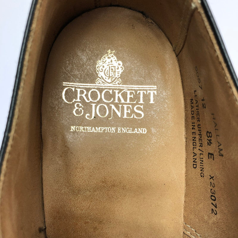 【中古品】【メンズ】 CROCKETT&JONES クロケット&ジョーンズ HALLAM 5057 12 ハラム ドレスシューズ靴 164-260627-na-05-tagh サイズ：8.5 カラー：BLACK 万代Net店