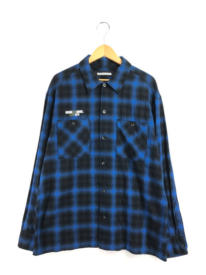 【中古品】【メンズ】 × WIND AND SEA ウィンダンシー コラボ CHECK L/S SHIRT 201AQWSN-SHM01S チェック ロングスリーブ シャツ 長袖 シャツ 142-260625-YY-06-tagh サイズ：L カラー：ブルー 万代Net店