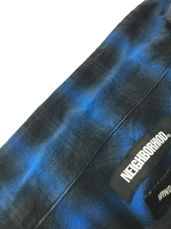 【中古品】【メンズ】 × WIND AND SEA ウィンダンシー コラボ CHECK L/S SHIRT 201AQWSN-SHM01S チェック ロングスリーブ シャツ 長袖 シャツ 142-260625-YY-06-tagh サイズ：L カラー：ブルー 万代Net店