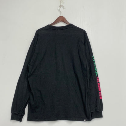 【中古品】【メンズ】 HYSTERIC GLAMOUR ヒステリック グラマー × WIND AND SEA ウィンダンシー 02203CL14 20AW GRAPHIC L S TEE グラフィック ロングスリーブ Tシャツ トップス 長袖 140-260612-ya-03-izu サイズ：L カラー：ブラック 万代Net店