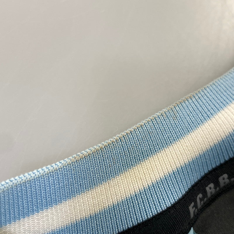 【中古品】【メンズ】 F.C.REAL.BRISTOL エフシー リアル ブリストル FCRB-222009 22AW AUTHENTIC LOGO RIBBED TRAINING オーセンティック ロゴ リブド トレーニング トップス 長袖 142-260712-ya-14-izu サイズ：M カラー：ライトブルー 万代Net店
