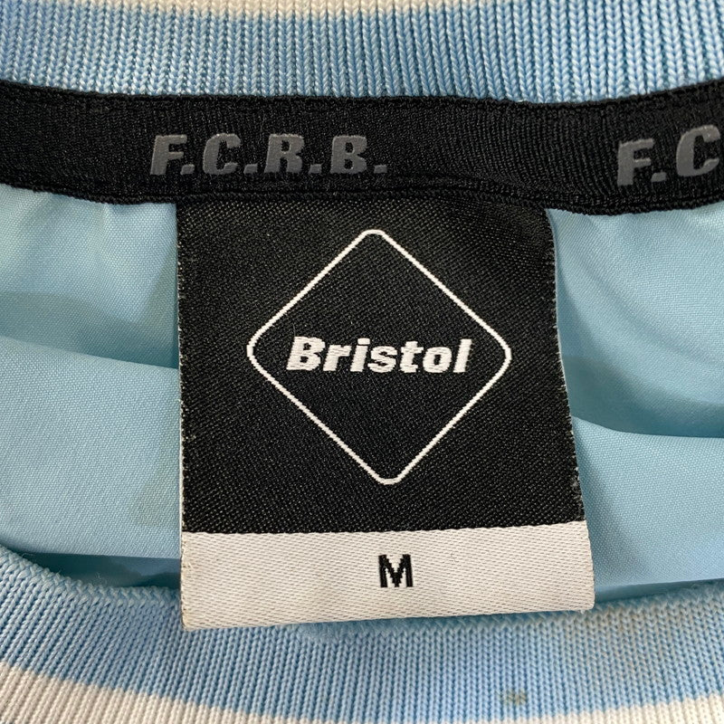 【中古品】【メンズ】 F.C.REAL.BRISTOL エフシー リアル ブリストル FCRB-222009 22AW AUTHENTIC LOGO RIBBED TRAINING オーセンティック ロゴ リブド トレーニング トップス 長袖 142-260712-ya-14-izu サイズ：M カラー：ライトブルー 万代Net店