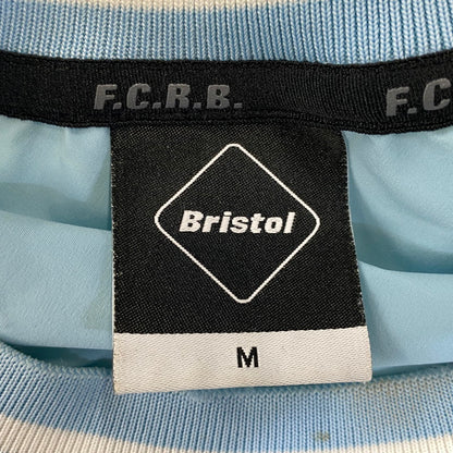 【中古品】【メンズ】 F.C.REAL.BRISTOL エフシー リアル ブリストル FCRB-222009 22AW AUTHENTIC LOGO RIBBED TRAINING オーセンティック ロゴ リブド トレーニング トップス 長袖 142-260712-ya-14-izu サイズ：M カラー：ライトブルー 万代Net店