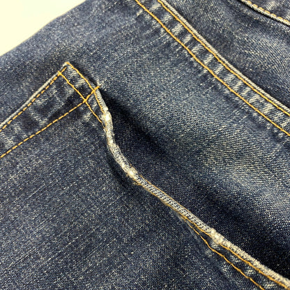 【中古品】【メンズ】 A BATHING APE アベイシングエイプ CITY TO CITY STRAIGHT DENIM PANTS シティ トゥ シティ ストレート デニム パンツ ボトムス ズボン 153-260622-cs-19-izu サイズ：XL カラー：インディゴ 万代Net店