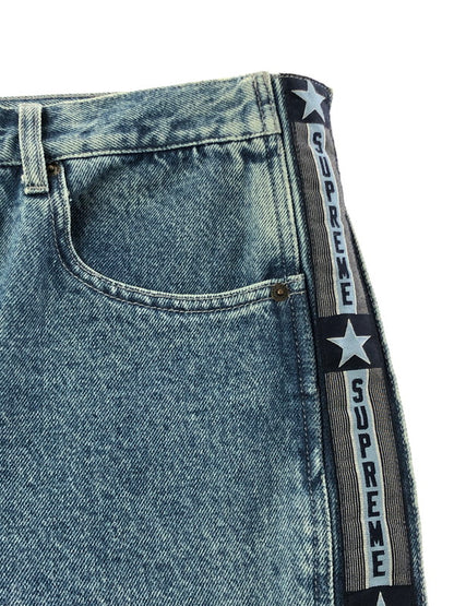 【中古品】【メンズ】 SUPREME シュプリーム 23AW SNAP-OFF BAGGY JEAN スナップ オフ バギー ジーンズ ボトムス 149-260610-rt-21-tagh サイズ：32 カラー：インディゴ 万代Net店