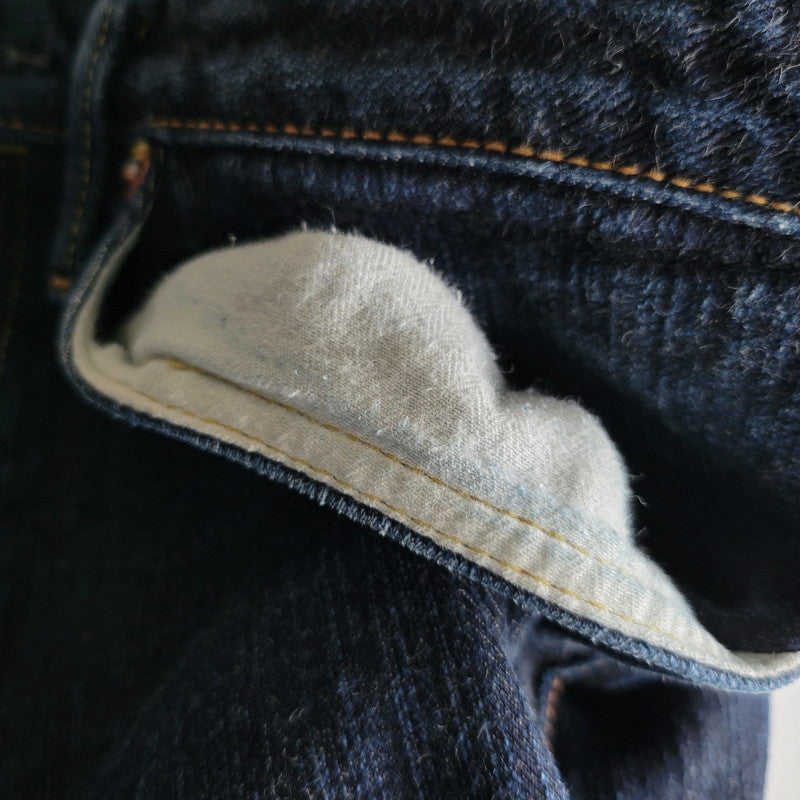 【中古品】【メンズ】 THE FLAT HEAD ザフラットヘッド TIGHT TAPERED DENIM PANTS FN-D109 タイトテーパード デニムパンツ ジーンズ 156-260623-as-22-izu サイズ：32 カラー：インディゴ 万代Net店