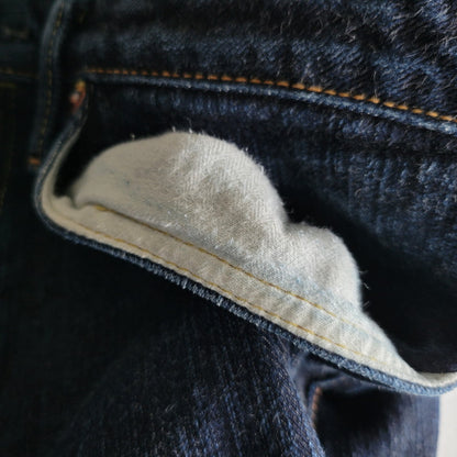 【中古品】【メンズ】 THE FLAT HEAD ザフラットヘッド TIGHT TAPERED DENIM PANTS FN-D109 タイトテーパード デニムパンツ ジーンズ 156-260623-as-22-izu サイズ：32 カラー：インディゴ 万代Net店