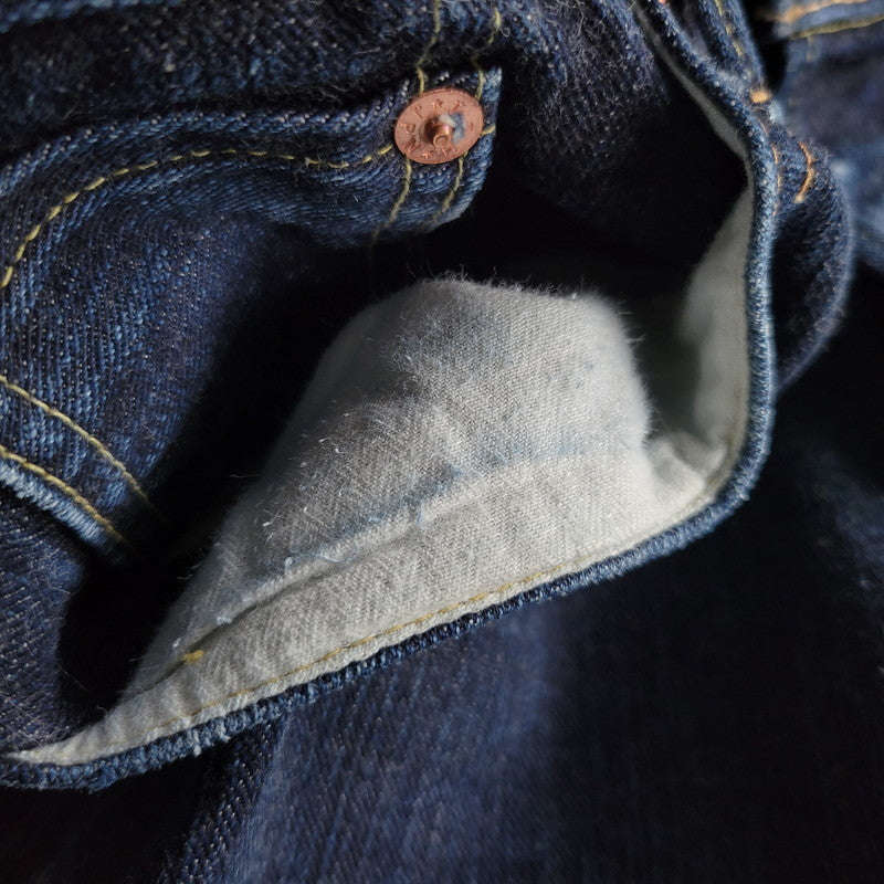 【中古品】【メンズ】 THE FLAT HEAD ザフラットヘッド TIGHT TAPERED DENIM PANTS FN-D109 タイトテーパード デニムパンツ ジーンズ 156-260623-as-22-izu サイズ：32 カラー：インディゴ 万代Net店