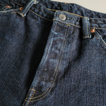【中古品】【メンズ】 THE FLAT HEAD ザフラットヘッド TIGHT TAPERED DENIM PANTS FN-D109 タイトテーパード デニムパンツ ジーンズ 156-260623-as-22-izu サイズ：32 カラー：インディゴ 万代Net店