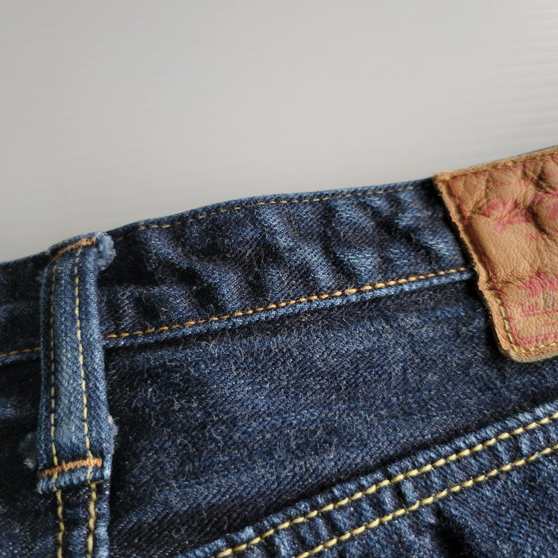 【中古品】【メンズ】 THE FLAT HEAD ザフラットヘッド TIGHT TAPERED DENIM PANTS FN-D109 タイトテーパード デニムパンツ ジーンズ 156-260623-as-22-izu サイズ：32 カラー：インディゴ 万代Net店