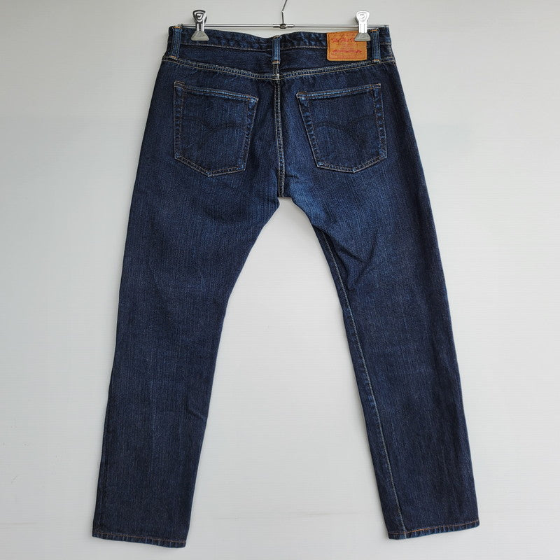 【中古品】【メンズ】 THE FLAT HEAD ザフラットヘッド TIGHT TAPERED DENIM PANTS FN-D109 タイトテーパード デニムパンツ ジーンズ 156-260623-as-22-izu サイズ：32 カラー：インディゴ 万代Net店