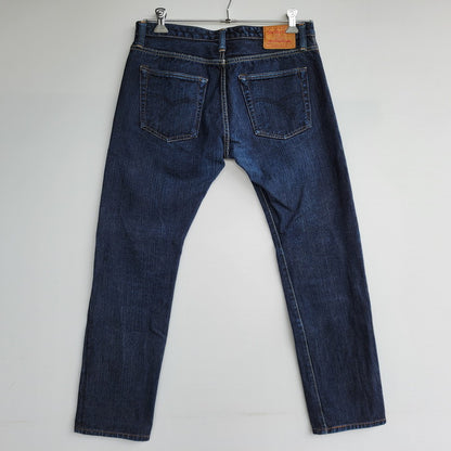 【中古品】【メンズ】 THE FLAT HEAD ザフラットヘッド TIGHT TAPERED DENIM PANTS FN-D109 タイトテーパード デニムパンツ ジーンズ 156-260623-as-22-izu サイズ：32 カラー：インディゴ 万代Net店