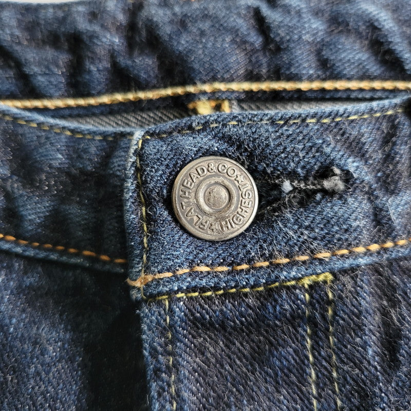 【中古品】【メンズ】 THE FLAT HEAD ザフラットヘッド TIGHT TAPERED DENIM PANTS FN-D109 タイトテーパード デニムパンツ ジーンズ 156-260623-as-22-izu サイズ：32 カラー：インディゴ 万代Net店