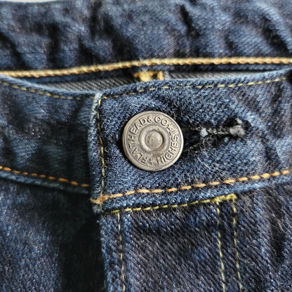 【中古品】【メンズ】 THE FLAT HEAD ザフラットヘッド TIGHT TAPERED DENIM PANTS FN-D109 タイトテーパード デニムパンツ ジーンズ 156-260623-as-22-izu サイズ：32 カラー：インディゴ 万代Net店