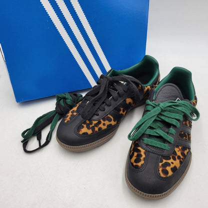 【中古品】【レディース】 adidas アディダス WOMEN'S SAMBA OG "LEOPARD/COLLEGIATE GREEN" JI2735 サンバ OG スニーカー シューズ 靴 161-260424-ay-08-izu サイズ：23cm カラー：CBLACK/CGREEN/CREWHT 万代Net店