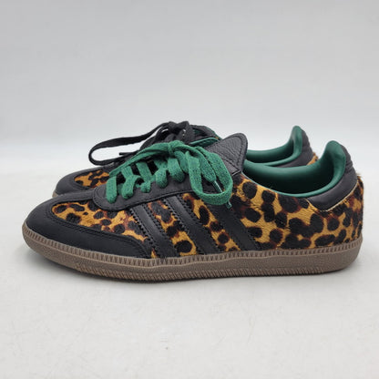 【中古品】【レディース】 adidas アディダス WOMEN'S SAMBA OG "LEOPARD/COLLEGIATE GREEN" JI2735 サンバ OG スニーカー シューズ 靴 161-260424-ay-08-izu サイズ：23cm カラー：CBLACK/CGREEN/CREWHT 万代Net店