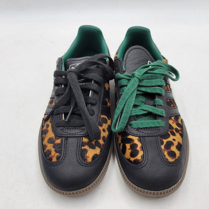 【中古品】【レディース】 adidas アディダス WOMEN'S SAMBA OG "LEOPARD/COLLEGIATE GREEN" JI2735 サンバ OG スニーカー シューズ 靴 161-260424-ay-08-izu サイズ：23cm カラー：CBLACK/CGREEN/CREWHT 万代Net店