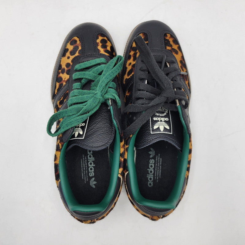 【中古品】【レディース】 adidas アディダス WOMEN'S SAMBA OG "LEOPARD/COLLEGIATE GREEN" JI2735 サンバ OG スニーカー シューズ 靴 161-260424-ay-08-izu サイズ：23cm カラー：CBLACK/CGREEN/CREWHT 万代Net店