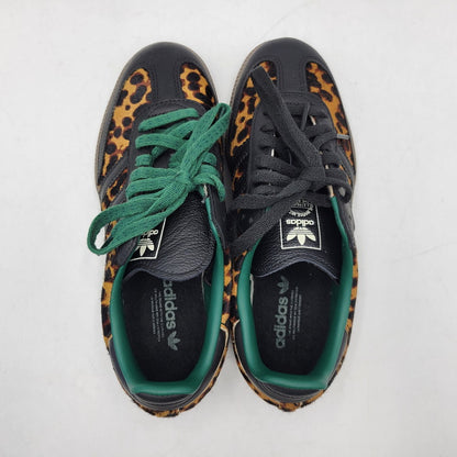 【中古品】【レディース】 adidas アディダス WOMEN'S SAMBA OG "LEOPARD/COLLEGIATE GREEN" JI2735 サンバ OG スニーカー シューズ 靴 161-260424-ay-08-izu サイズ：23cm カラー：CBLACK/CGREEN/CREWHT 万代Net店