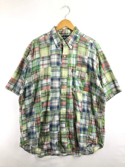 【現状渡し品】【メンズ】 RALPH LAUREN ラルフローレン 90'S S/S PATCHWORK SHIRTS 90年代 パッチワーク シャツ 半袖シャツ 146-260925-na-12-tagh サイズ：XL カラー：マルチカラー 万代Net店