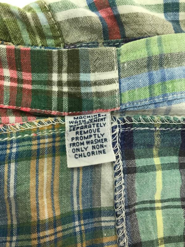 【現状渡し品】【メンズ】 RALPH LAUREN ラルフローレン 90'S S/S PATCHWORK SHIRTS 90年代 パッチワーク シャツ 半袖シャツ 146-260925-na-12-tagh サイズ：XL カラー：マルチカラー 万代Net店