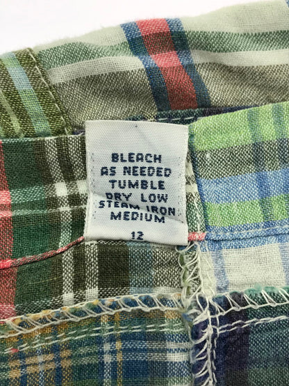 【現状渡し品】【メンズ】 RALPH LAUREN ラルフローレン 90'S S/S PATCHWORK SHIRTS 90年代 パッチワーク シャツ 半袖シャツ 146-260925-na-12-tagh サイズ：XL カラー：マルチカラー 万代Net店