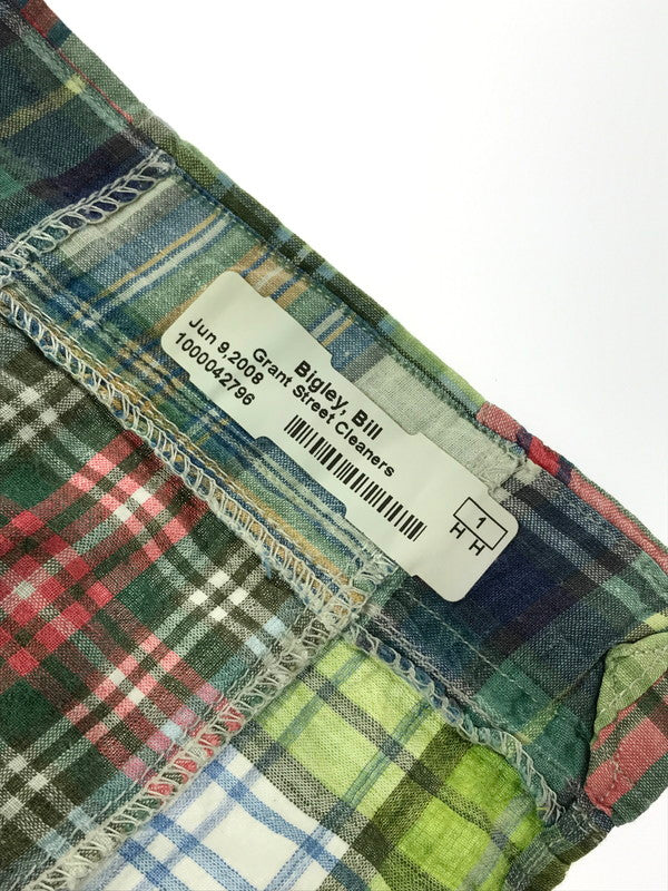 【現状渡し品】【メンズ】 RALPH LAUREN ラルフローレン 90'S S/S PATCHWORK SHIRTS 90年代 パッチワーク シャツ 半袖シャツ 146-260925-na-12-tagh サイズ：XL カラー：マルチカラー 万代Net店