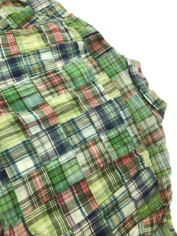 【現状渡し品】【メンズ】 RALPH LAUREN ラルフローレン 90'S S/S PATCHWORK SHIRTS 90年代 パッチワーク シャツ 半袖シャツ 146-260925-na-12-tagh サイズ：XL カラー：マルチカラー 万代Net店