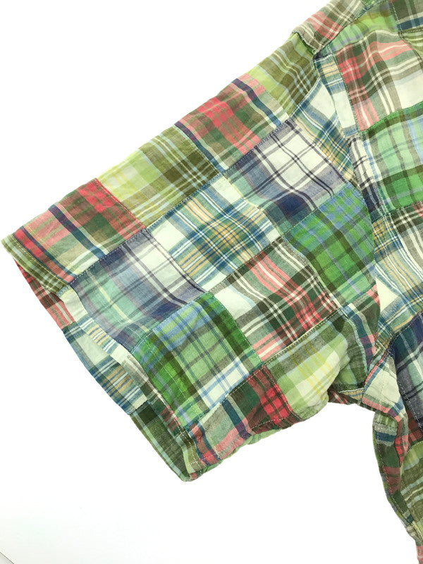 【現状渡し品】【メンズ】 RALPH LAUREN ラルフローレン 90'S S/S PATCHWORK SHIRTS 90年代 パッチワーク シャツ 半袖シャツ 146-260925-na-12-tagh サイズ：XL カラー：マルチカラー 万代Net店