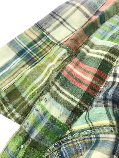 【現状渡し品】【メンズ】 RALPH LAUREN ラルフローレン 90'S S/S PATCHWORK SHIRTS 90年代 パッチワーク シャツ 半袖シャツ 146-260925-na-12-tagh サイズ：XL カラー：マルチカラー 万代Net店