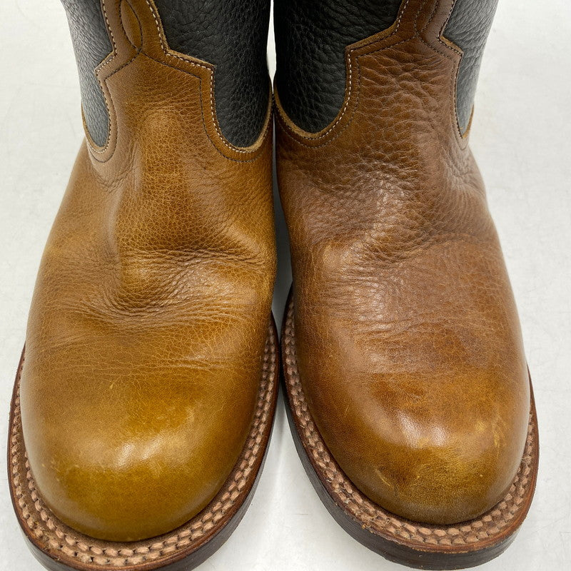 【中古品】【メンズ】 FAR EASTERN ENTHUSIAST ファーイースタンエンスージアスト PECOS BOOTS ペコスブーツ シューズ 靴 164-260422-as-19-izu サイズ：8 1/2 カラー：ブラウン×ブラック 万代Net店