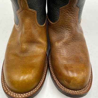 【中古品】【メンズ】 FAR EASTERN ENTHUSIAST ファーイースタンエンスージアスト PECOS BOOTS ペコスブーツ シューズ 靴 164-260422-as-19-izu サイズ：8 1/2 カラー：ブラウン×ブラック 万代Net店