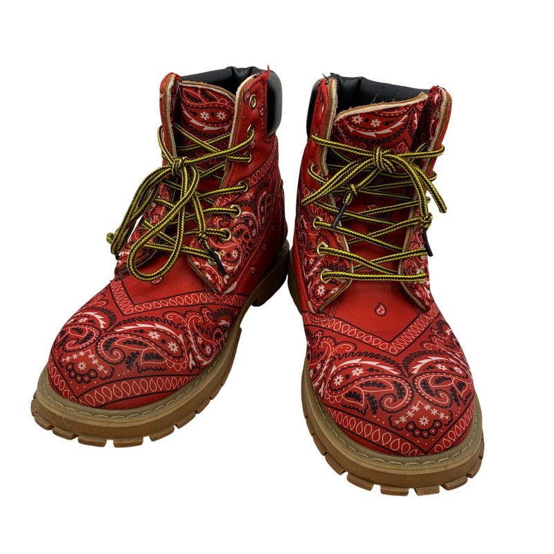 【現状渡し品】【メンズ】 NOT FOR SALE ノットフォーセール × ROGIC ロジック PAISLEY BOOTS ペイズリー ブーツ シューズ 靴 164-260416-as-12-izu サイズ：M カラー：レッド 万代Net店
