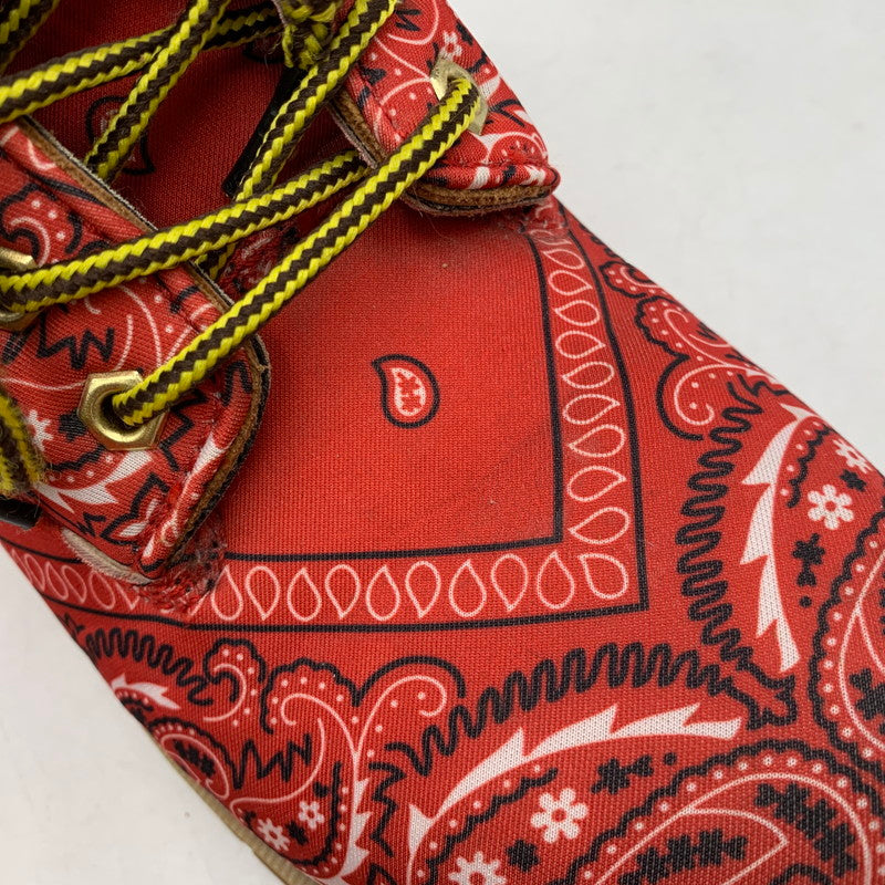 【現状渡し品】【メンズ】 NOT FOR SALE ノットフォーセール × ROGIC ロジック PAISLEY BOOTS ペイズリー ブーツ シューズ 靴 164-260416-as-12-izu サイズ：M カラー：レッド 万代Net店