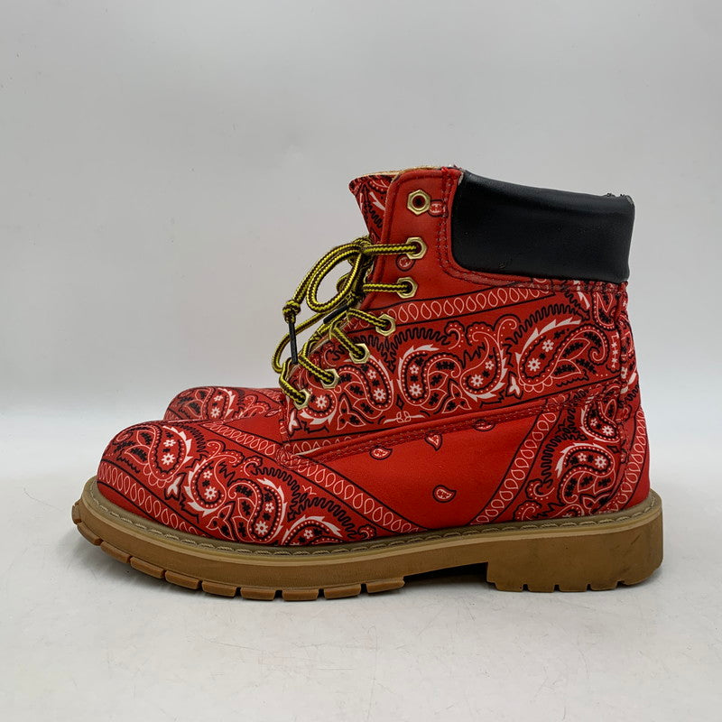 【現状渡し品】【メンズ】 NOT FOR SALE ノットフォーセール × ROGIC ロジック PAISLEY BOOTS ペイズリー ブーツ シューズ 靴 164-260416-as-12-izu サイズ：M カラー：レッド 万代Net店
