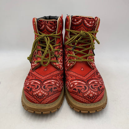 【現状渡し品】【メンズ】 NOT FOR SALE ノットフォーセール × ROGIC ロジック PAISLEY BOOTS ペイズリー ブーツ シューズ 靴 164-260416-as-12-izu サイズ：M カラー：レッド 万代Net店